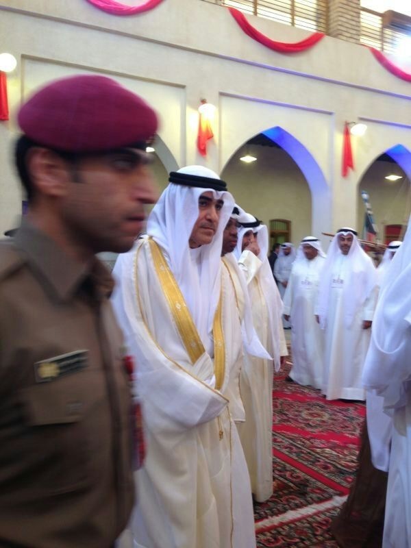 السيد عدنان عبدالله العثمان في استقبال صاحب السمو أمير البلاد
